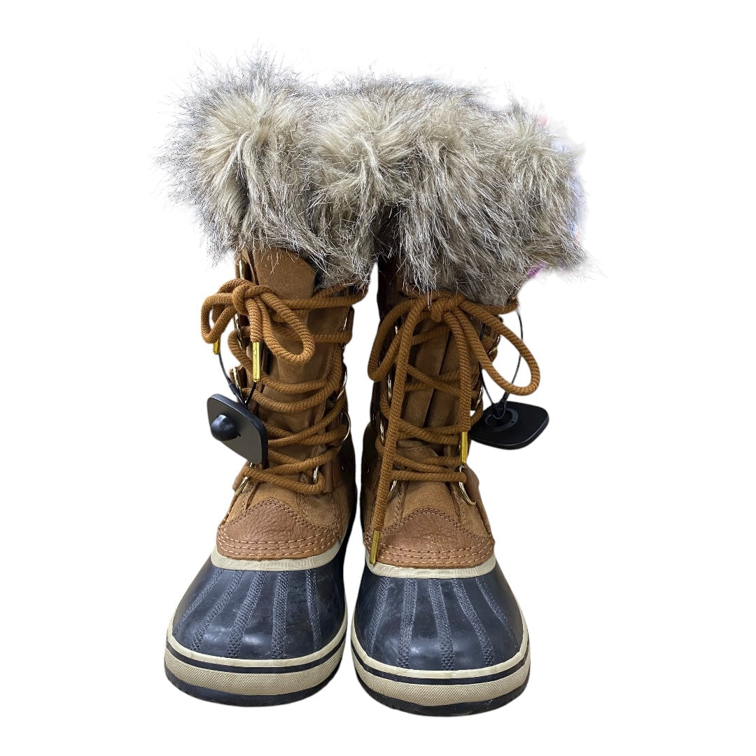 Boots Designer By Sorel In Black & Brown, Size:7.5