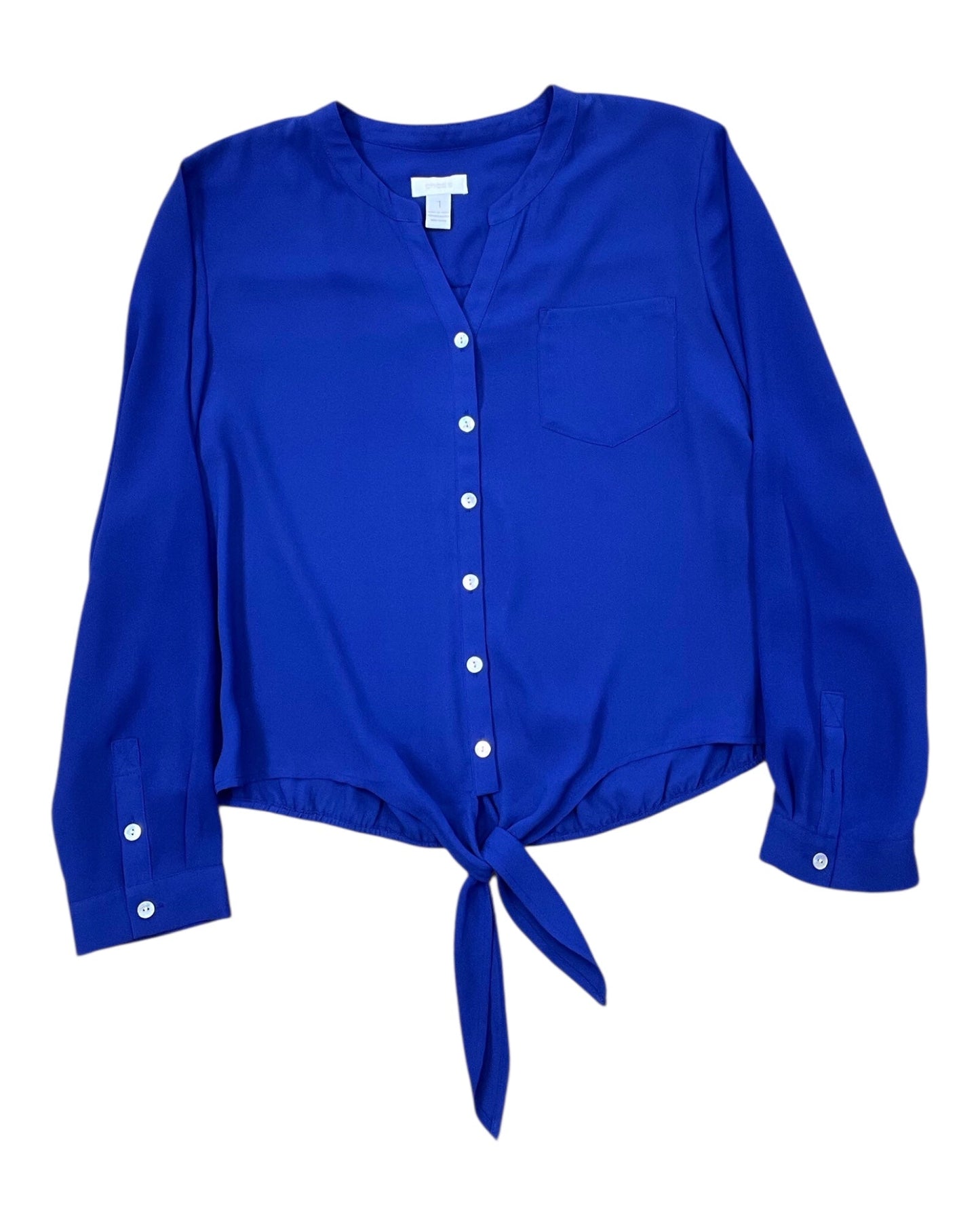 Top Ls By Chicos In Blue, Size:M