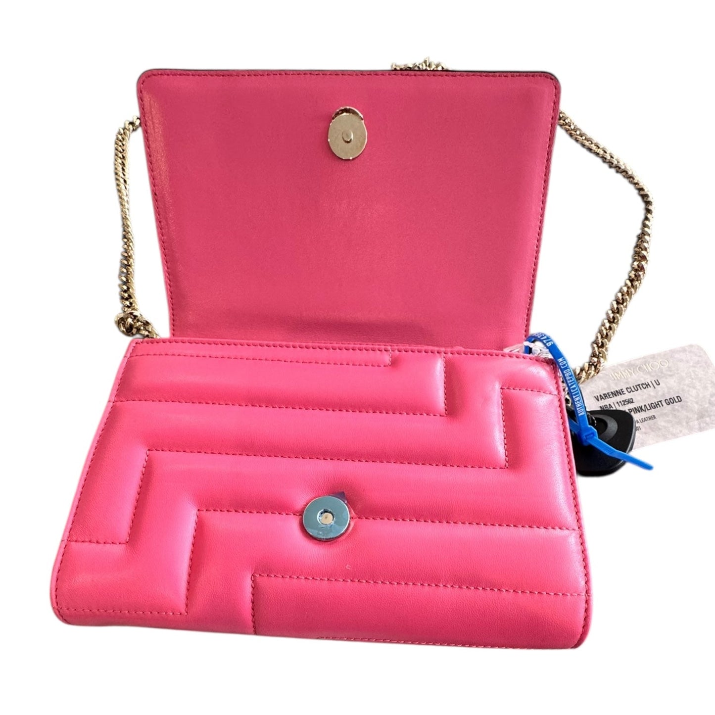 Handbag Luxury Designer By Jimmy Choo In Pink, Size:Small