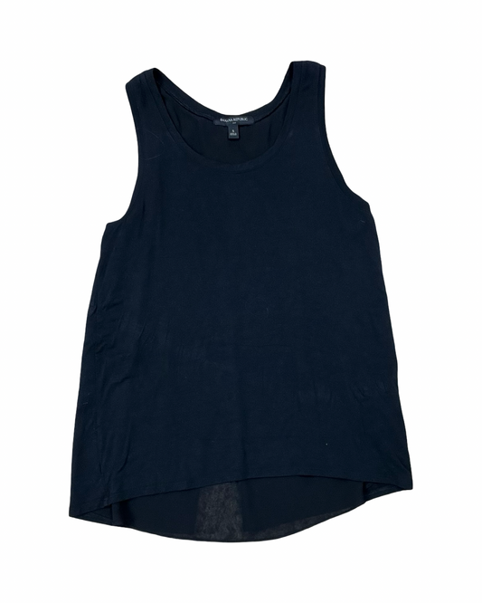 Top Sleeveless By Banana Republic In Black, Size:S