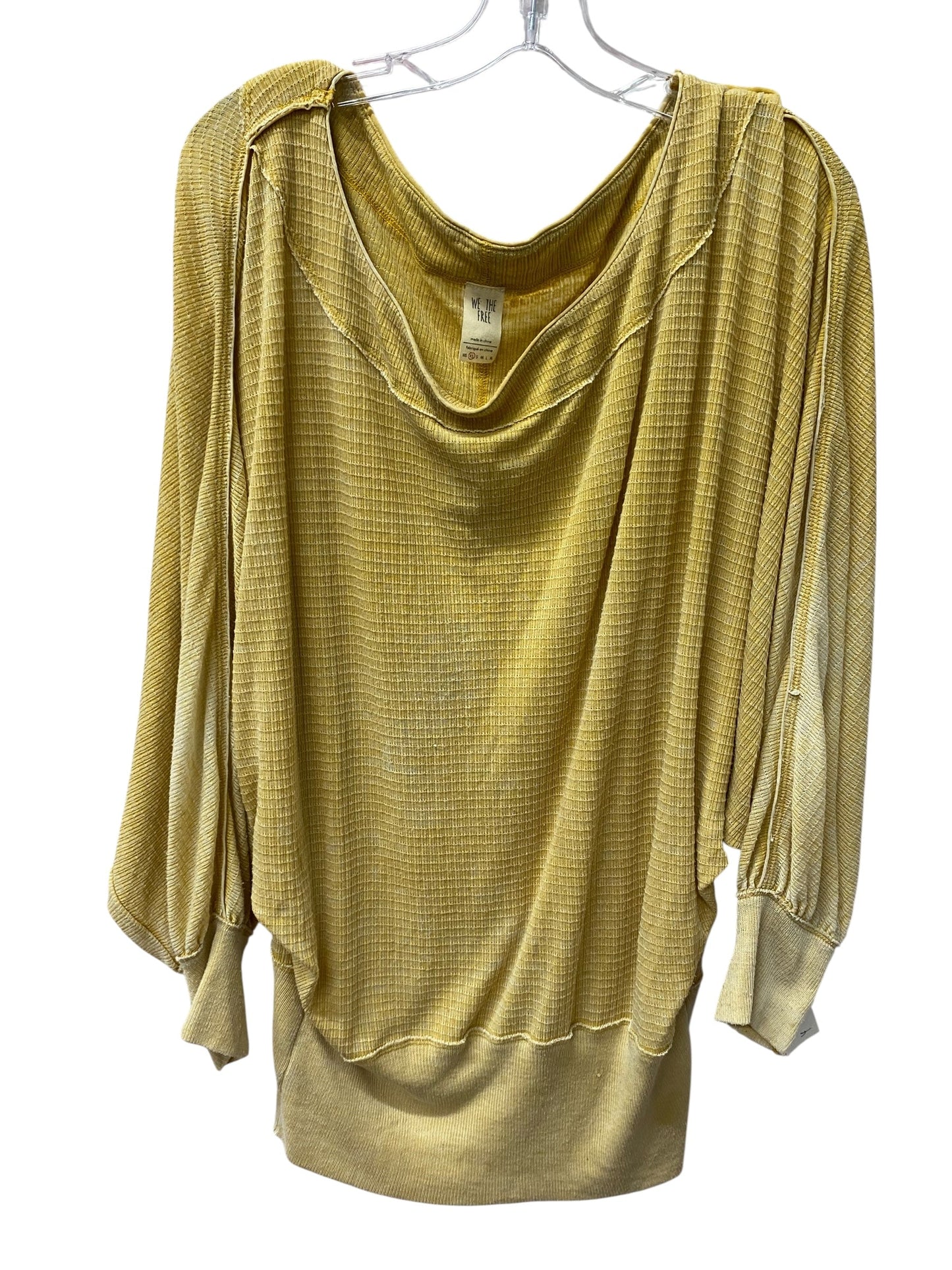 Top Ls By We The Free In Yellow, Size:Xs
