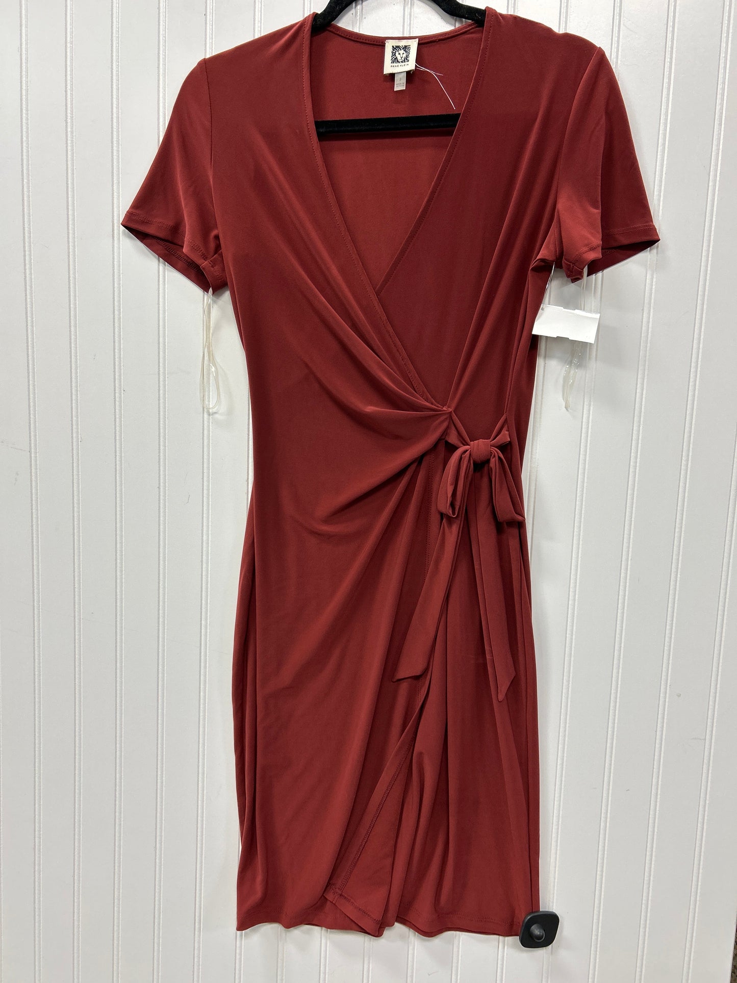 Dress Casual Midi By Anne Klein In Red, Size:2