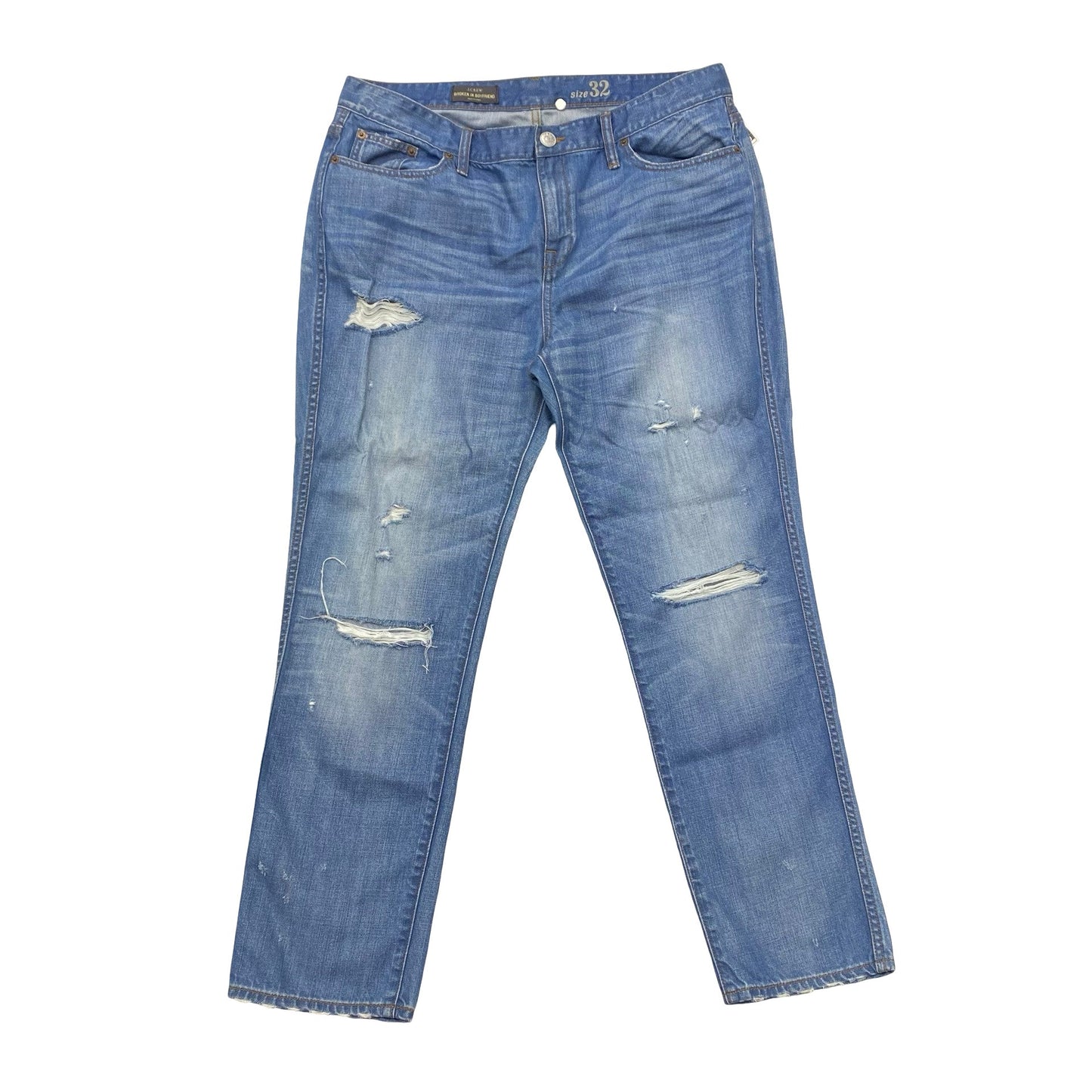 Jeans Boyfriend By J. Crew In Blue, Size:14