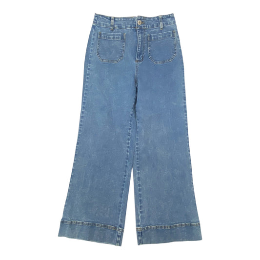 Jeans Wide Leg By Habitat In Blue, Size:8