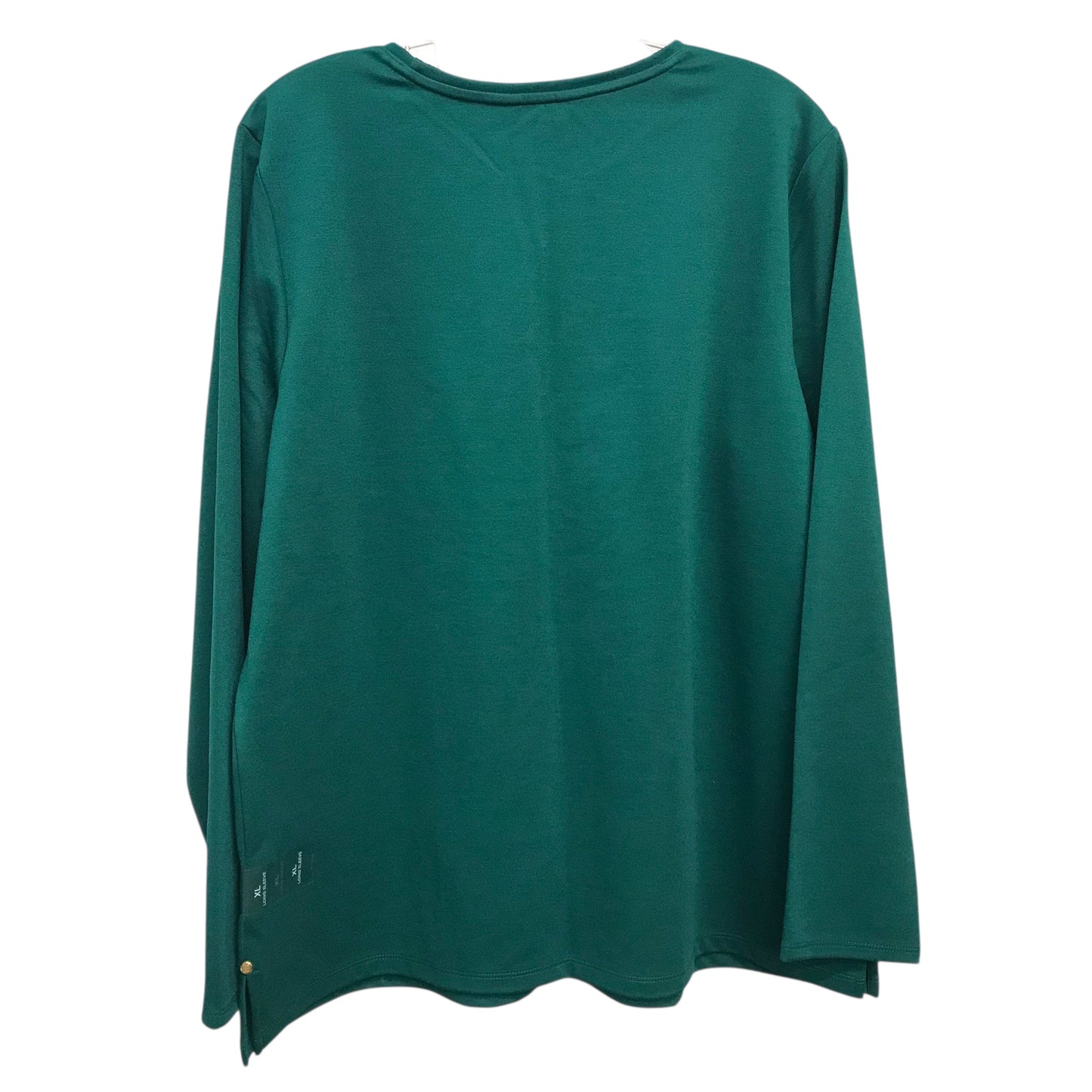 Top Ls By Liz Claiborne In Green, Size:Xl