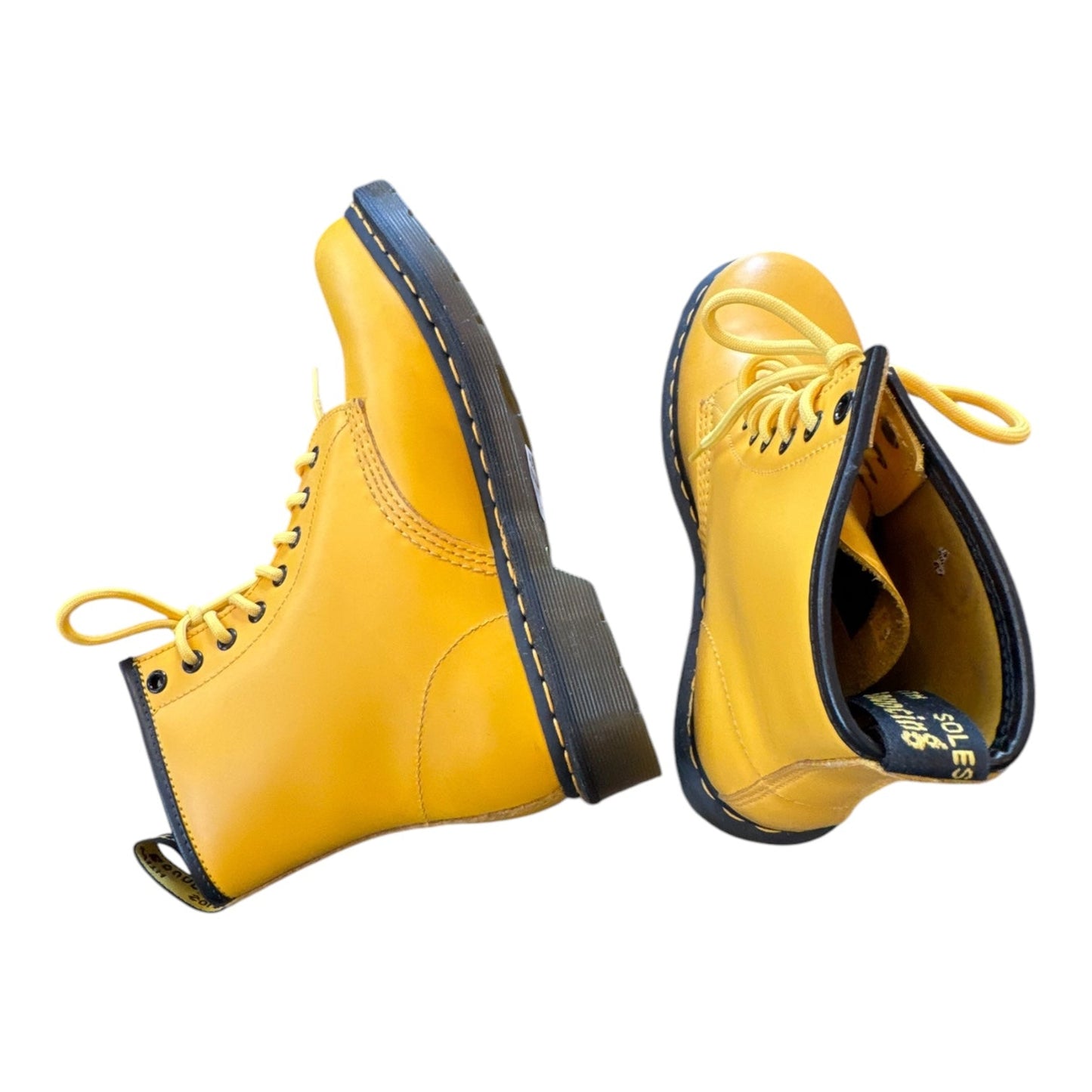 Boots Designer By Dr Martens In Yellow, Size:10