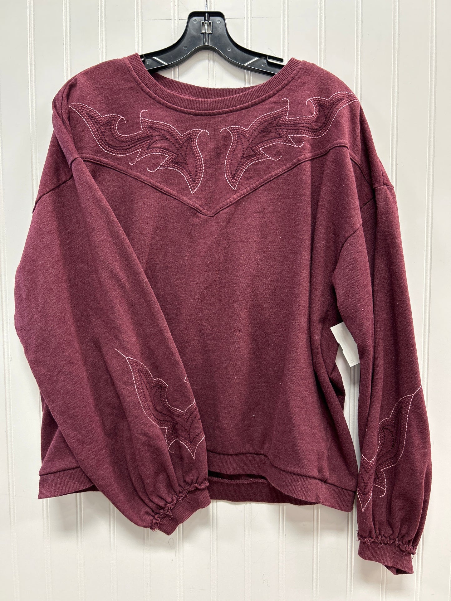 Top Ls By Ariat In Maroon, Size:Xl