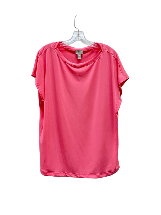 Top Ss Basic By Chicos In Coral, Size:Xl
