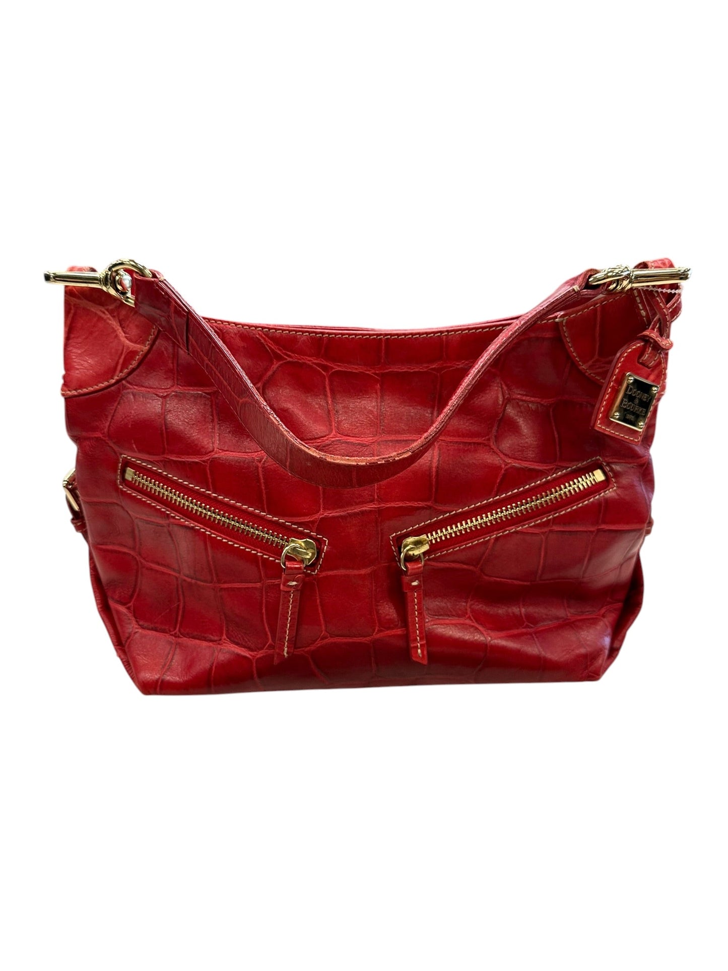 Handbag Designer By Dooney And Bourke In Red, Size:Medium