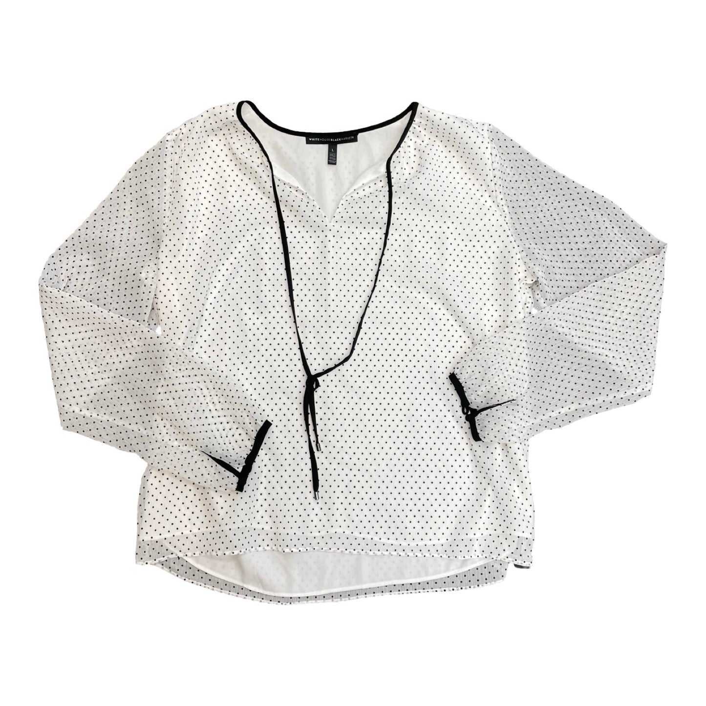 Top Ls By White House Black Market In Polkadot Pattern, Size:L