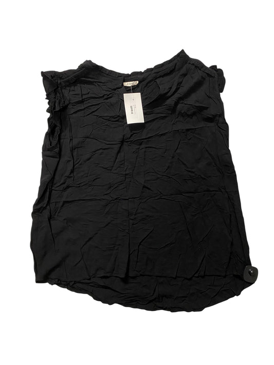 Top Sleeveless By Kori America In Black, Size:1X
