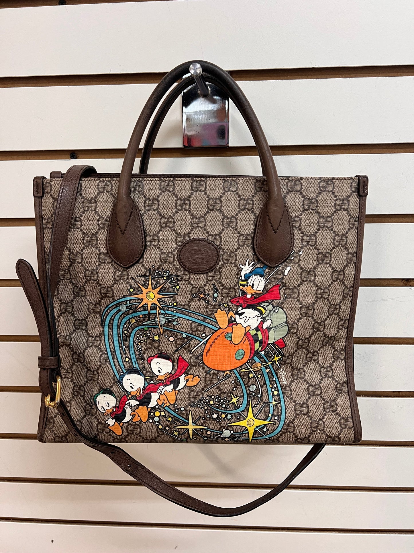 HANDBAG LUXURY DESIGNER by GUCCI In BROWN, Size: MEDIUM