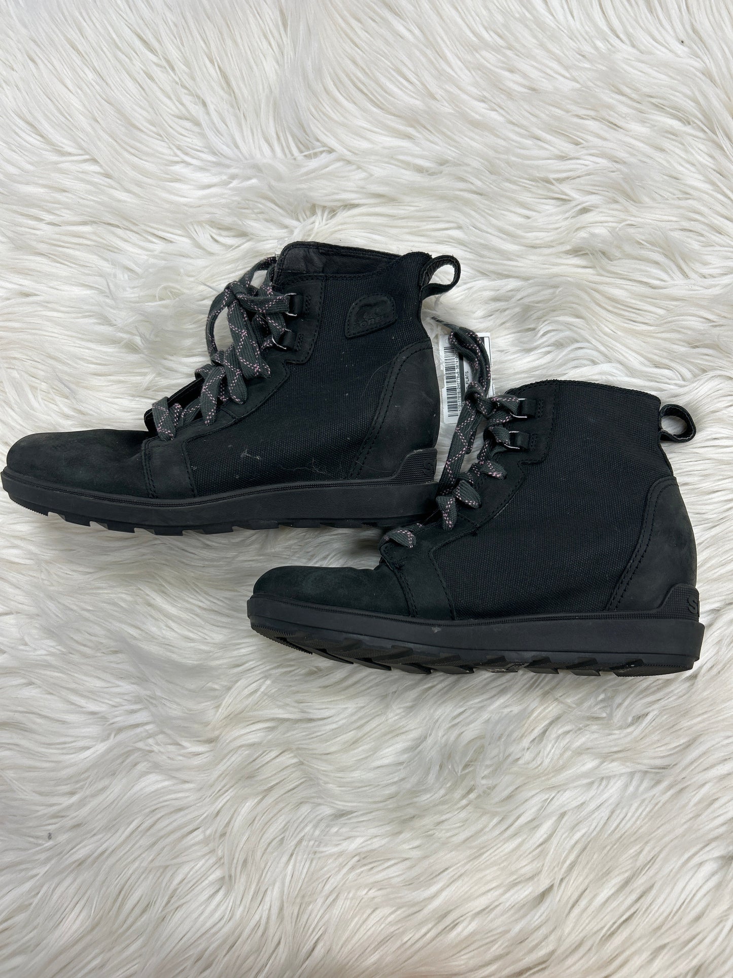 Boots Ankle Flats By Sorel In Black, Size:9