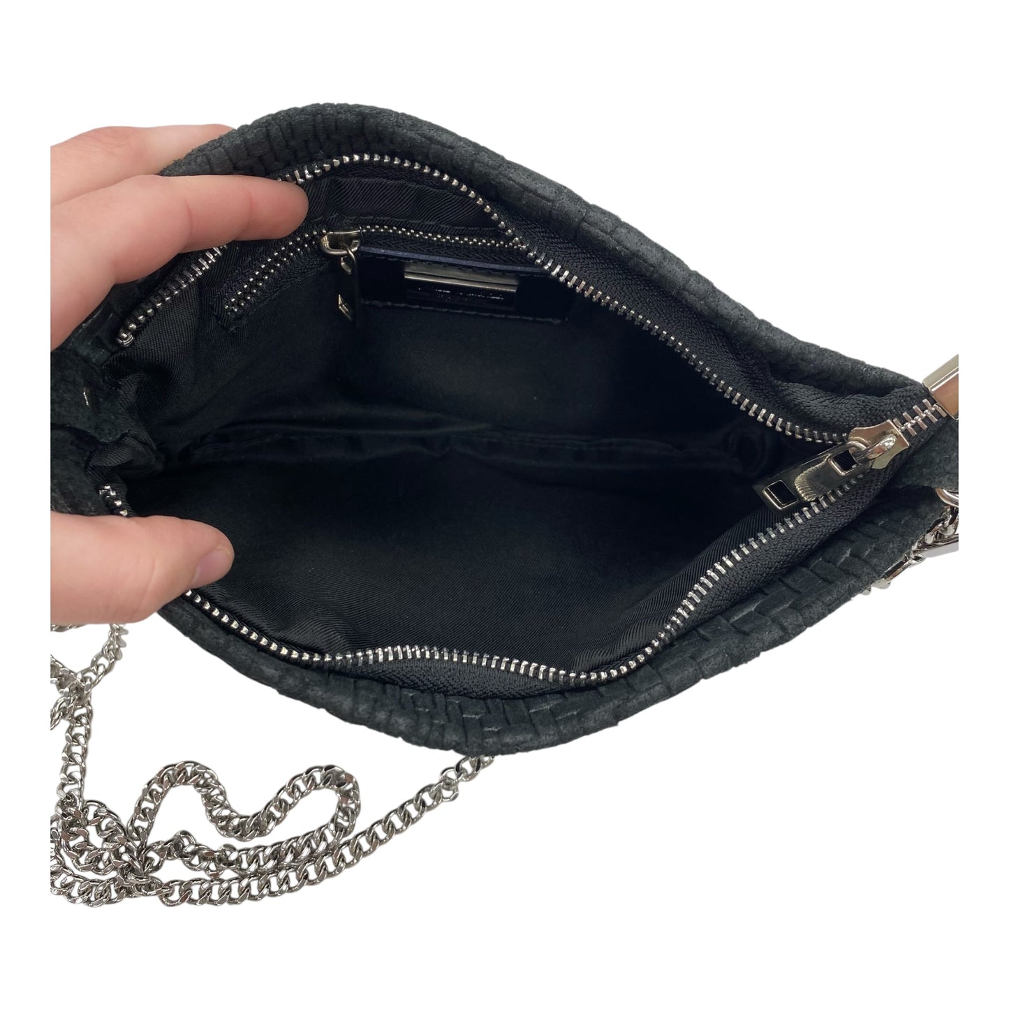 Handbag Leather By Anna Maxwell In Black, Size:Medium