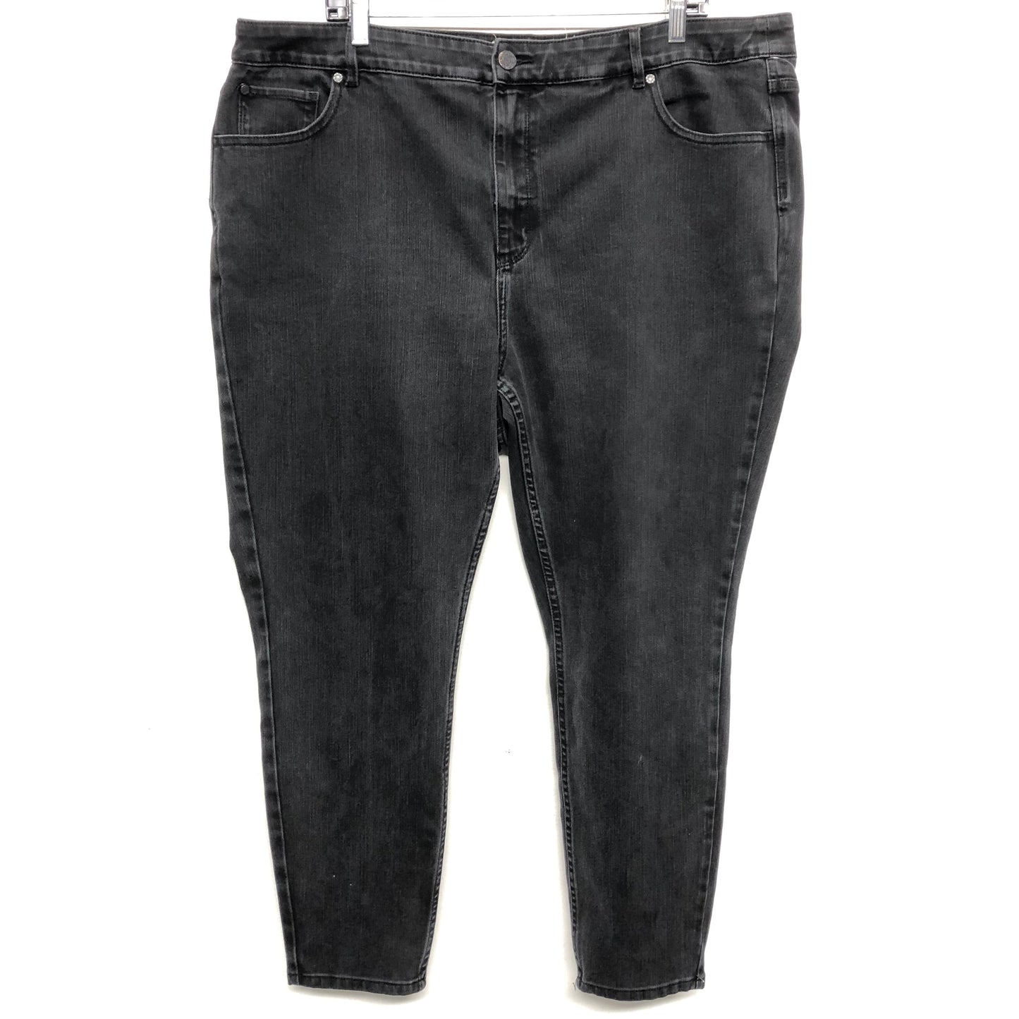 Jeans Skinny By Soft Surroundings In Grey Denim, Size:20