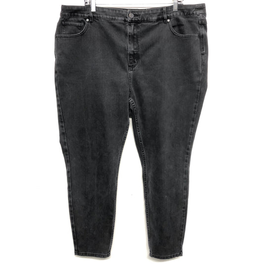 Jeans Skinny By Soft Surroundings In Grey Denim, Size:20