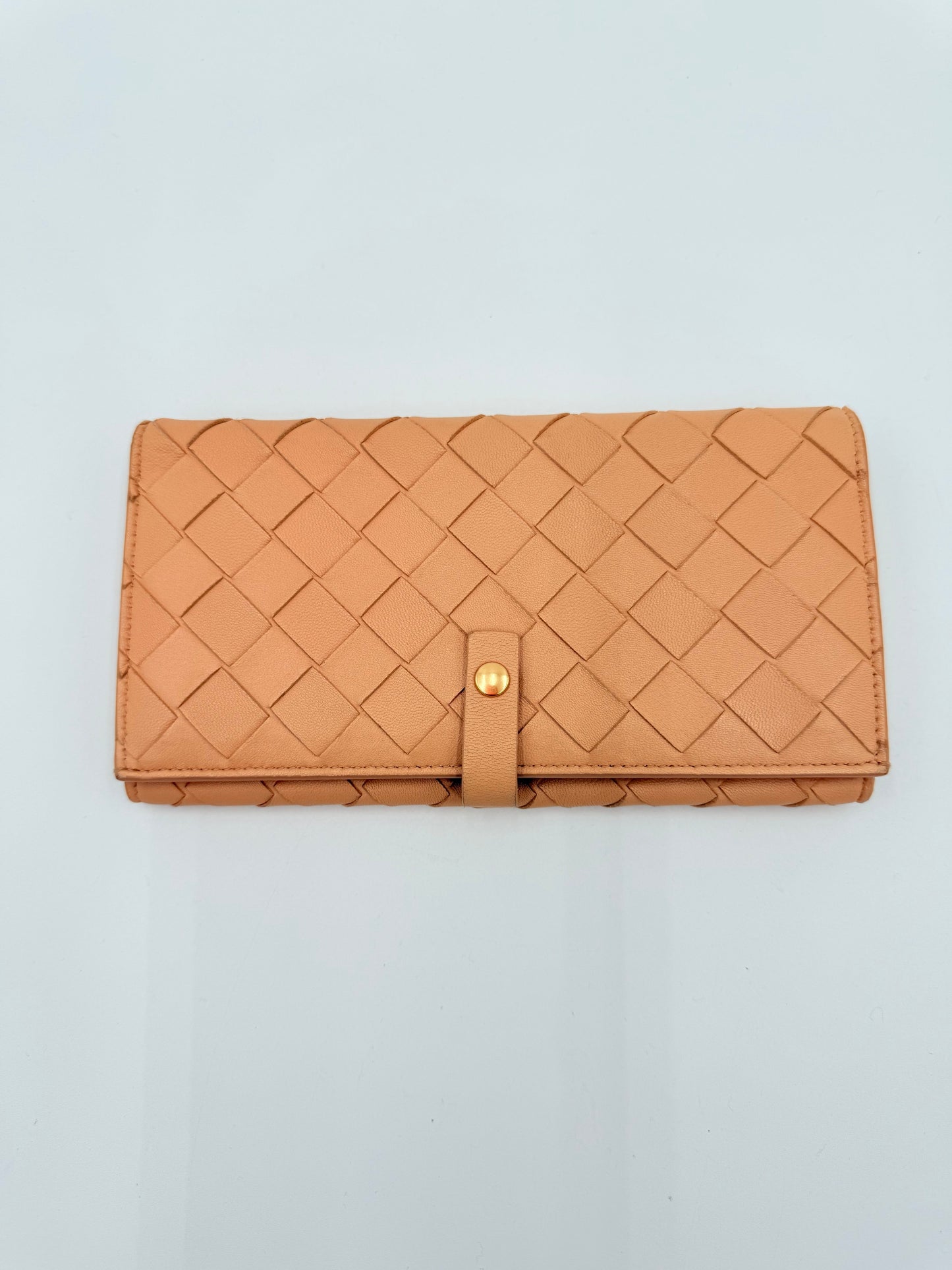 Wallet Luxury Designer By Bottega Veneta In Tan, Size:Medium