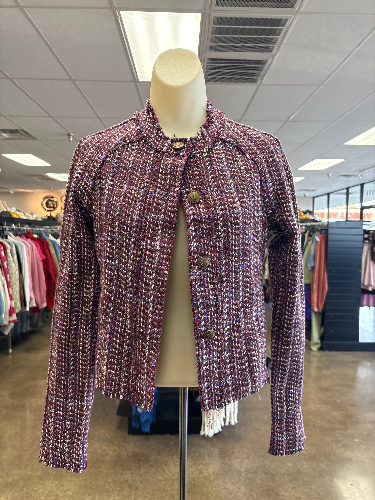 Jacket Other By Rag And Bone In Maroon, Size:2