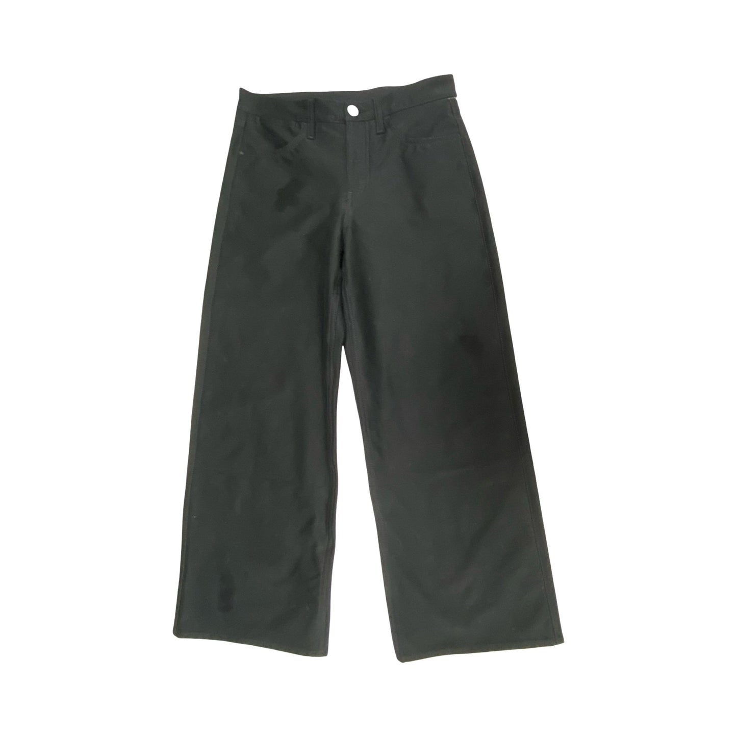Jeans Wide Leg By Lululemon In Black Denim, Size:4