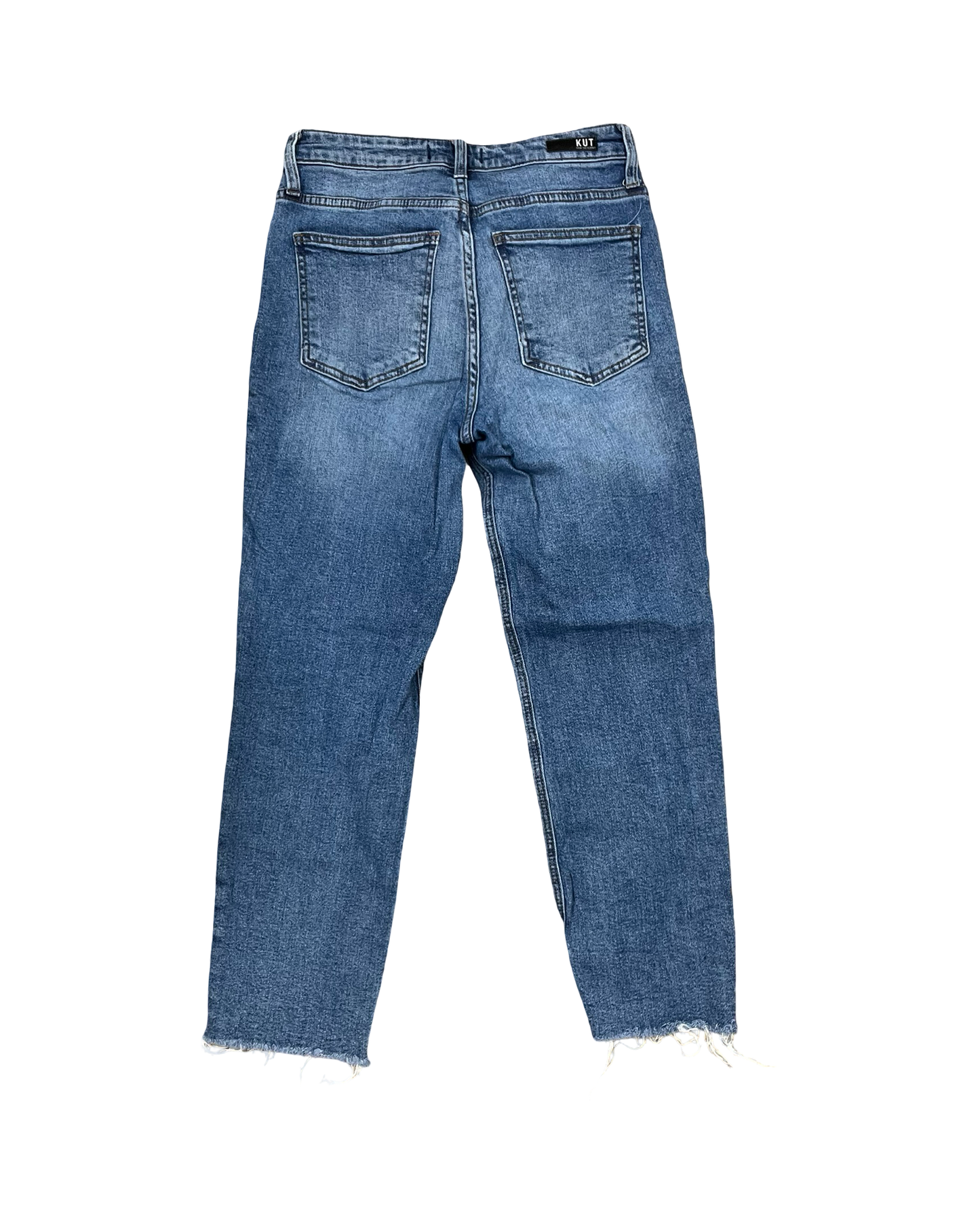 Jeans Straight By Kut In Blue Denim, Size:6