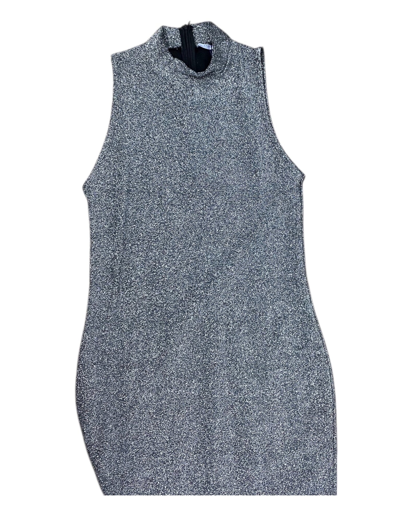 Dress Party Short By Zara In Silver, Size:M