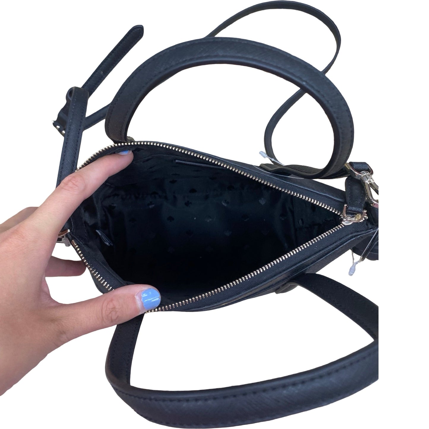 Handbag Designer By Kate Spade In Black, Size:Medium
