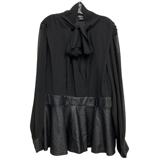 Top Ls By City Chic In Black, Size:1X
