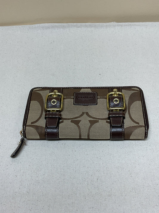 Wallet Designer By Coach In Brown, Size:Medium