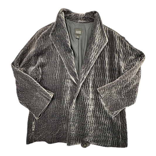 Blazer Designer By Eileen Fisher In Grey, Size:L