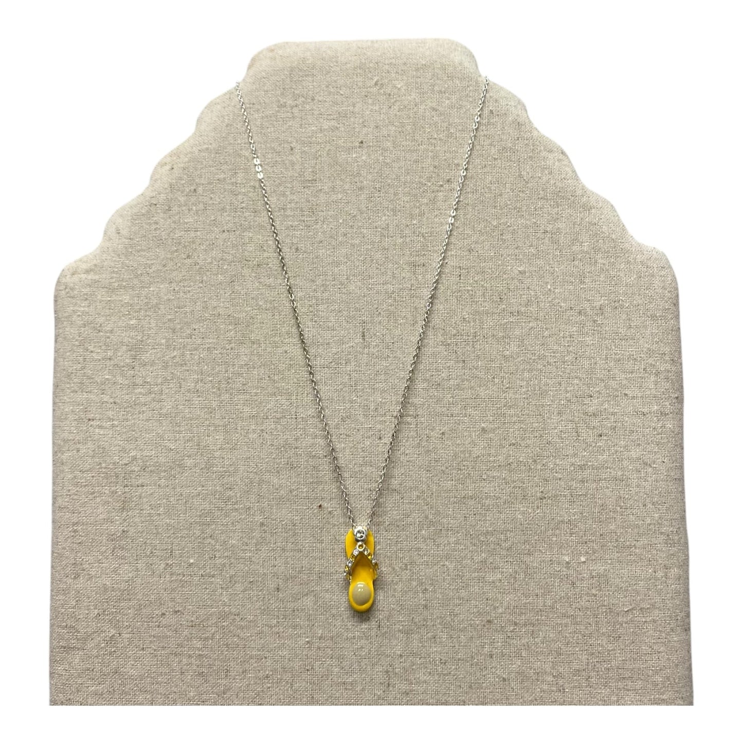 Necklace Charm By Cme In Silver & Yellow