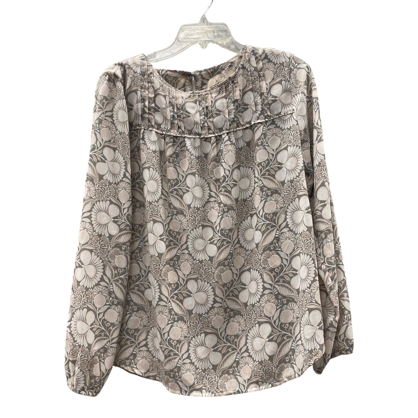 Top Ls By Loft In Grey, Size:S