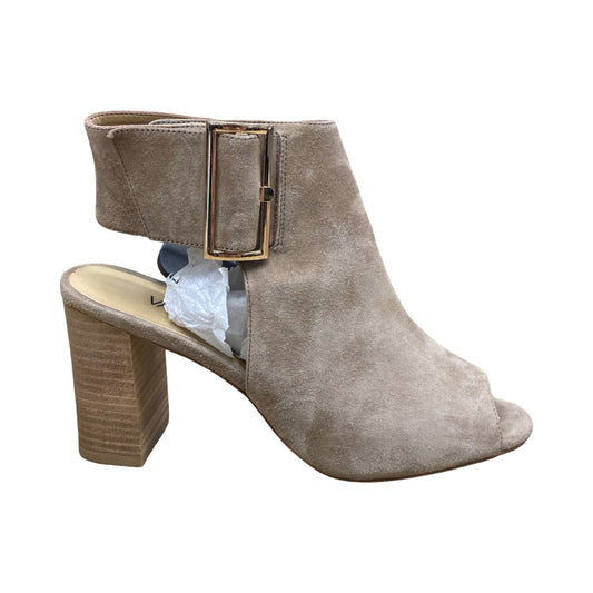 Shoes Heels Block By Vaneli In Brown, Size:8