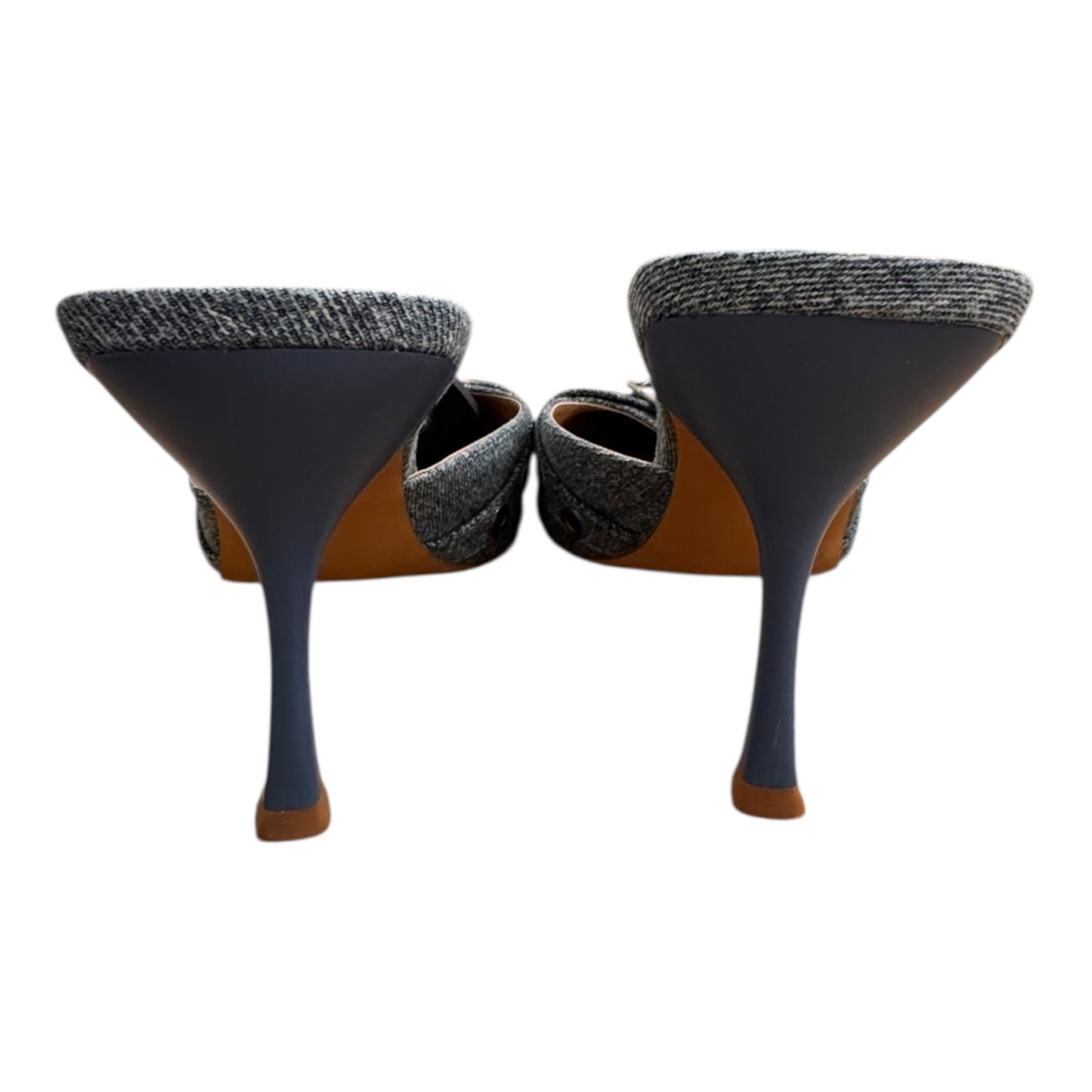 Shoes Heels Kitten By Steve Madden In Blue Denim, Size:9.5