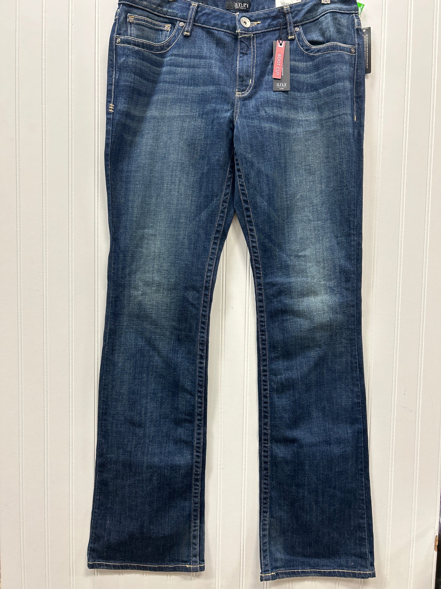 Jeans Boot Cut By Ana In Blue Denim, Size:14L NWT