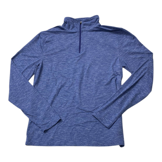 Athletic Top Ls Collar By J. Crew In Blue, Size:M