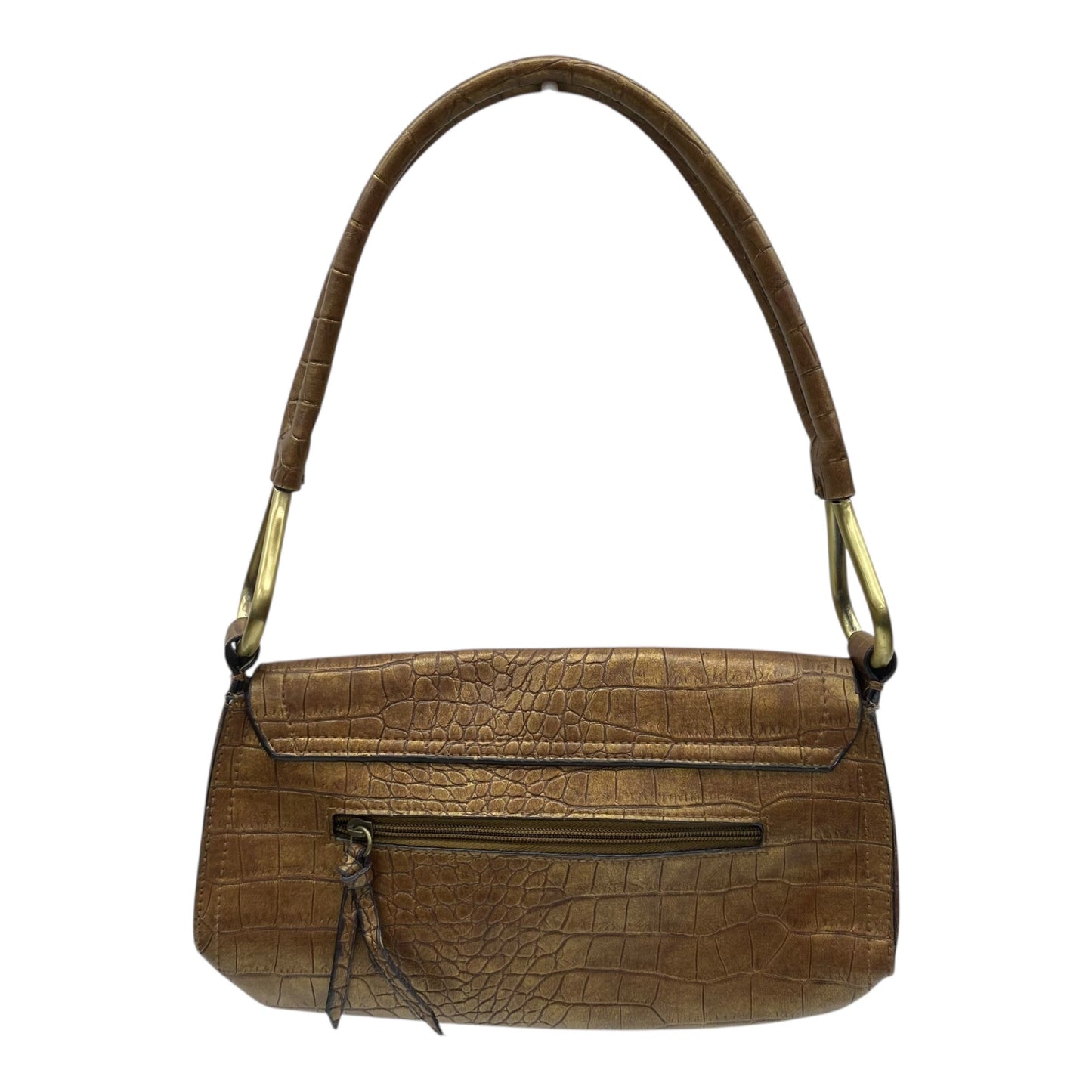 Handbag By Leslie Fay In Bronze, Size:Medium
