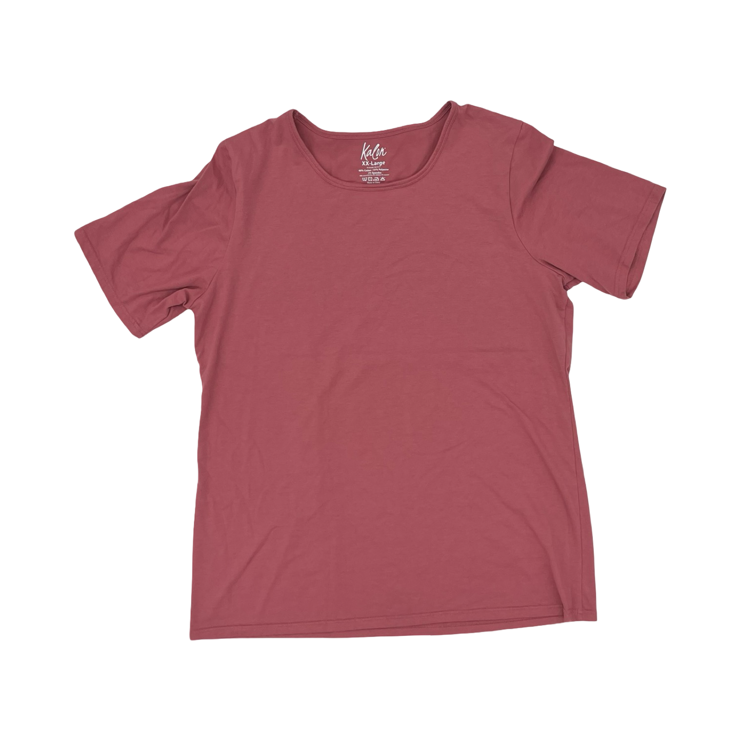 Top Ss Basic By Clothes Mentor In Mauve, Size:Xxl