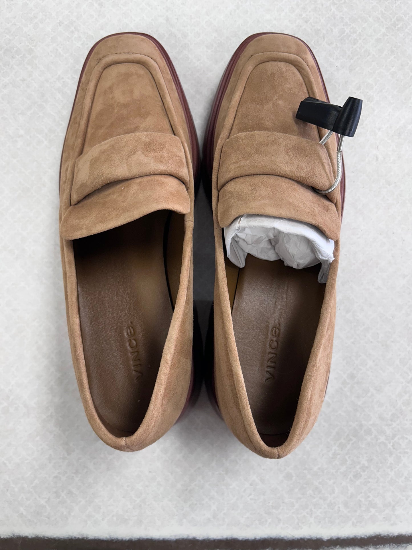 Shoes Heels Platform By Vince In Tan, Size:9.5