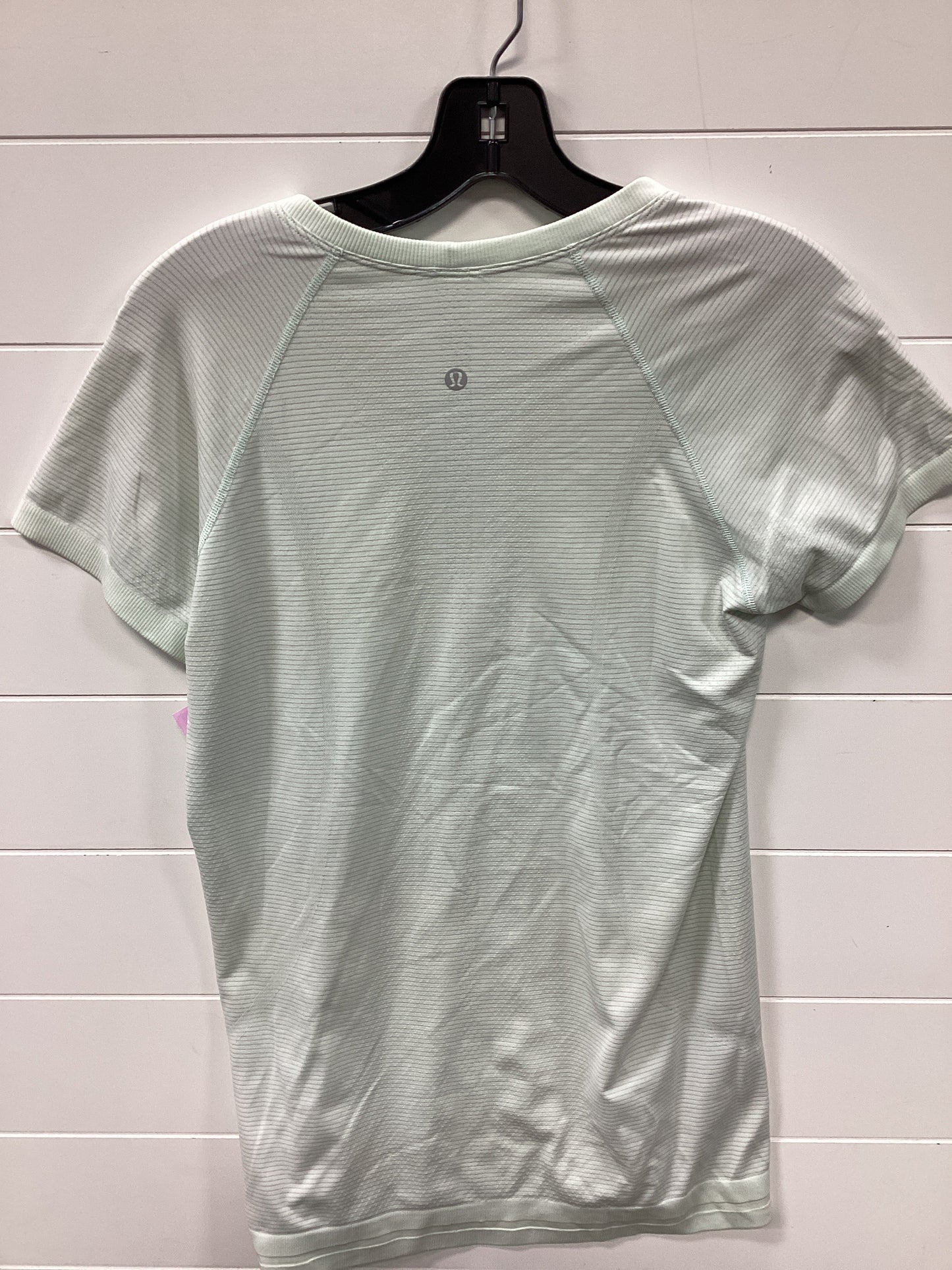 Athletic Top Ss By Lululemon In Aqua, Size:10