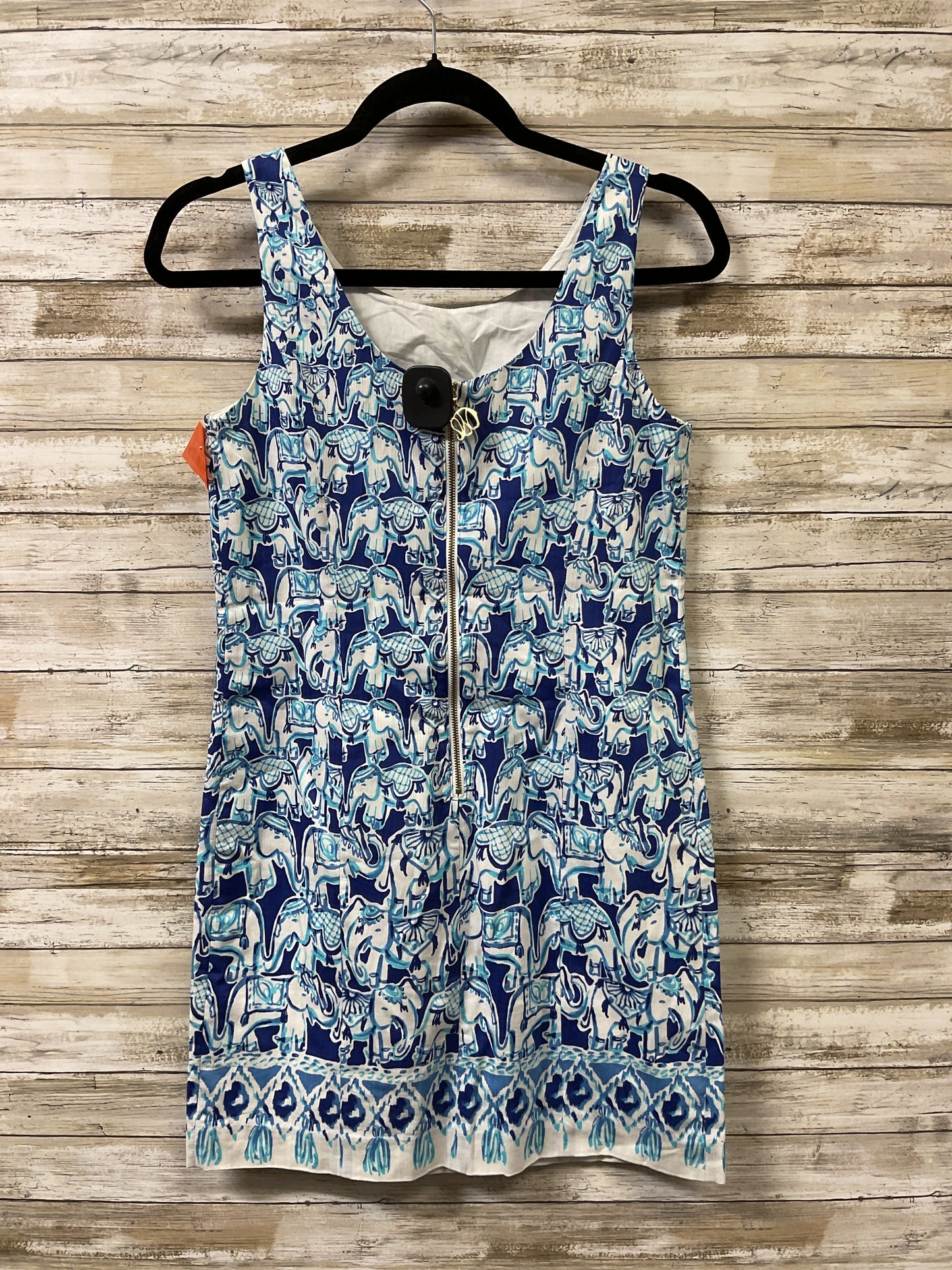 Dress Designer By Lilly Pulitzer In Blue & White, Size:0