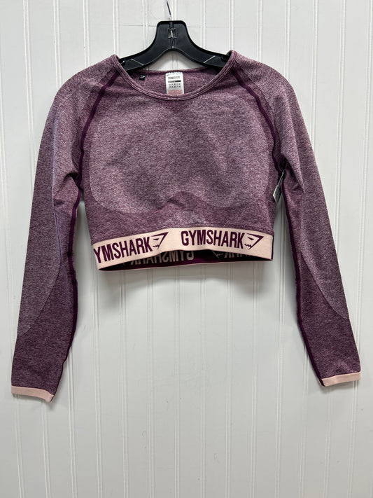 Athletic Top Ls Crewneck By Gym Shark In Purple, Size:L