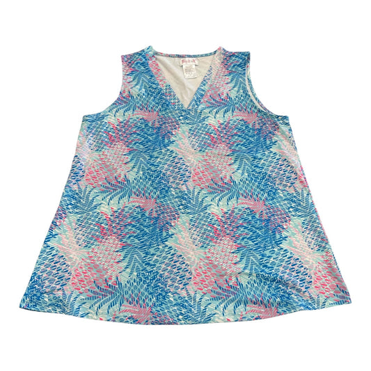 Top Sleeveless By Clothes Mentor In Blue & Pink, Size:S