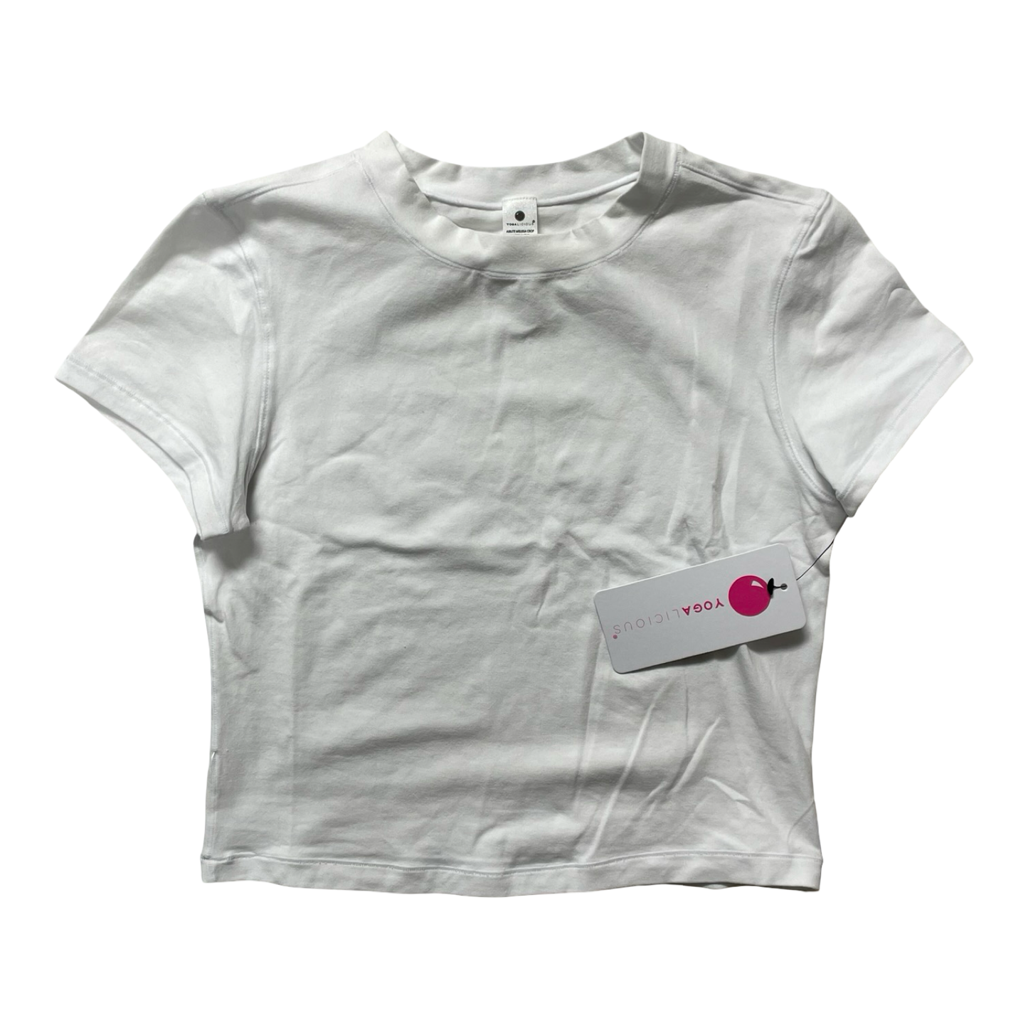 Athletic Top Ss By Yogalicious In White, Size:M