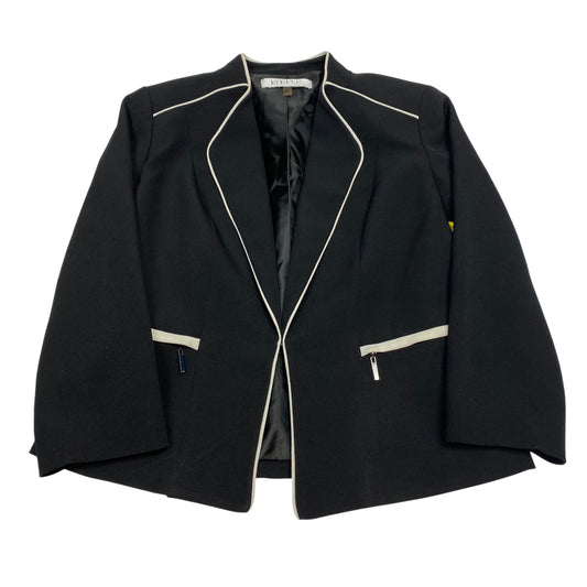 Blazer By Kasper In Black & White, Size:Sp