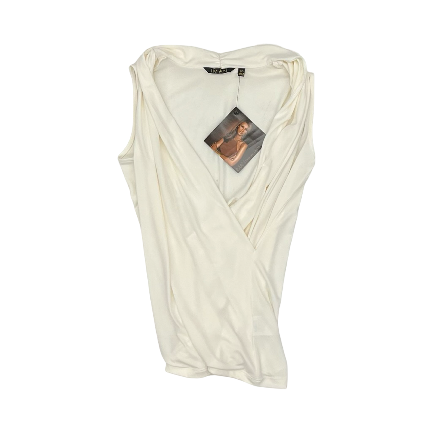 Blouse Sleeveless By Clothes Mentor In Cream, Size:Xs