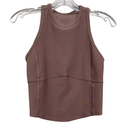 Athletic Tank Top By Athleta In Taupe, Size:Xs