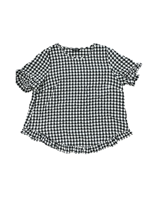 Top Ss By Bloomchic In Black & White, Size:Xl