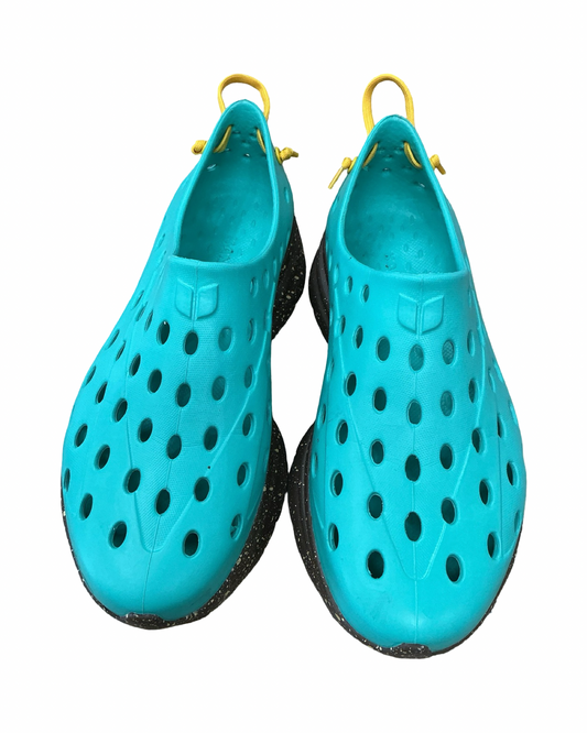 Shoes Heels Platform By Clothes Mentor In Green, Size:8