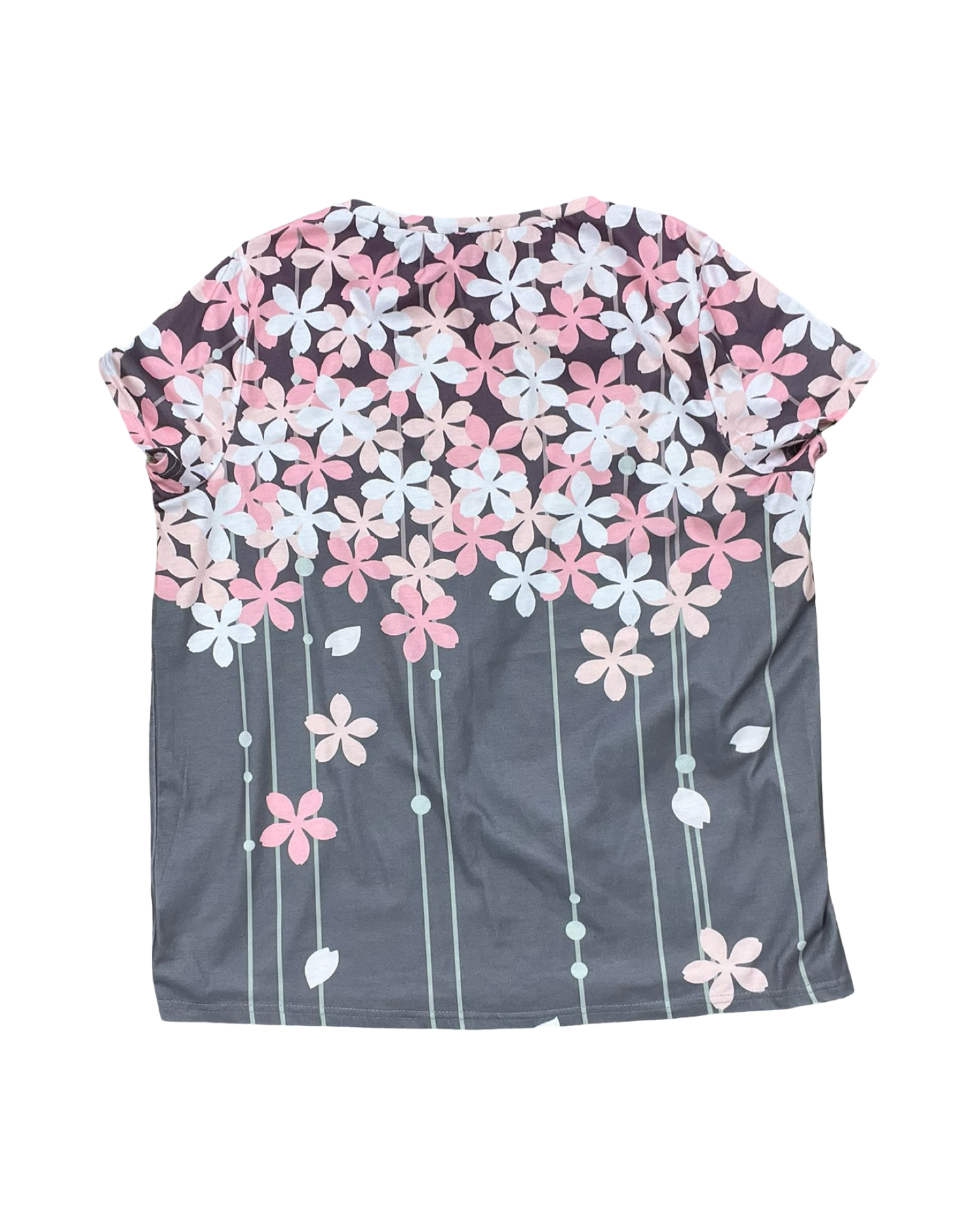Top Ss By Noracora In Grey & Pink, Size:Xxl