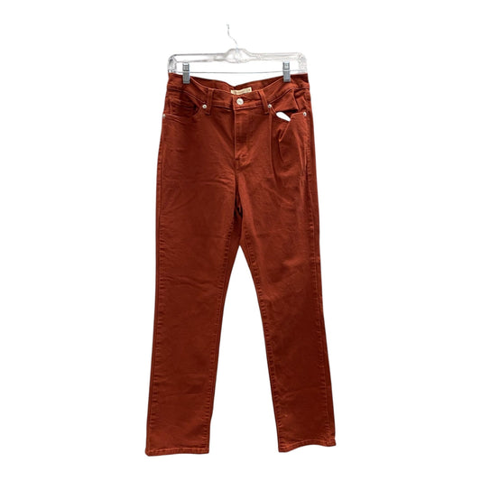 Jeans Straight By Levis In Orange, Size:8